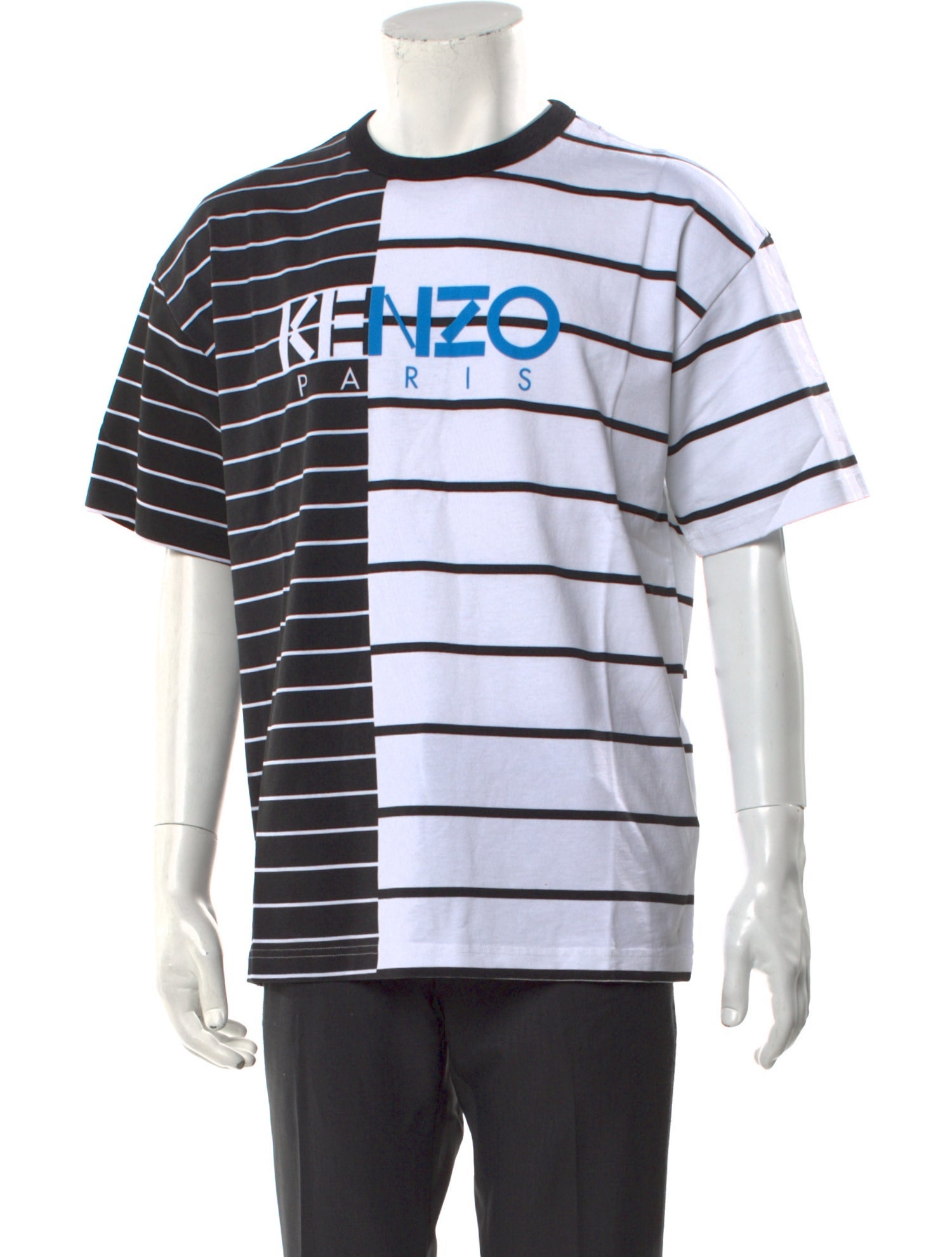 Kenzo Striped Crew Neck T-Shirt w/ Tags