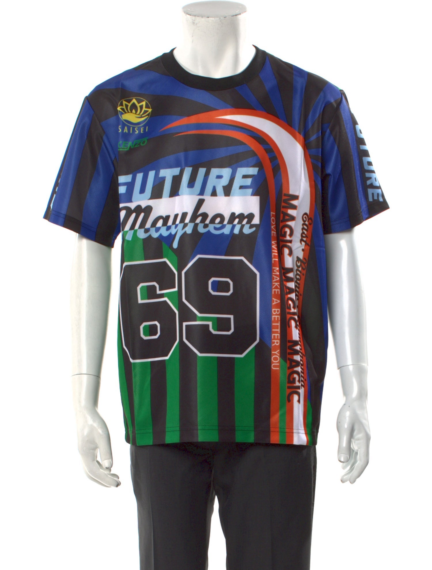 Kenzo Graphic Print Crew Neck T-Shirt w/ Tags