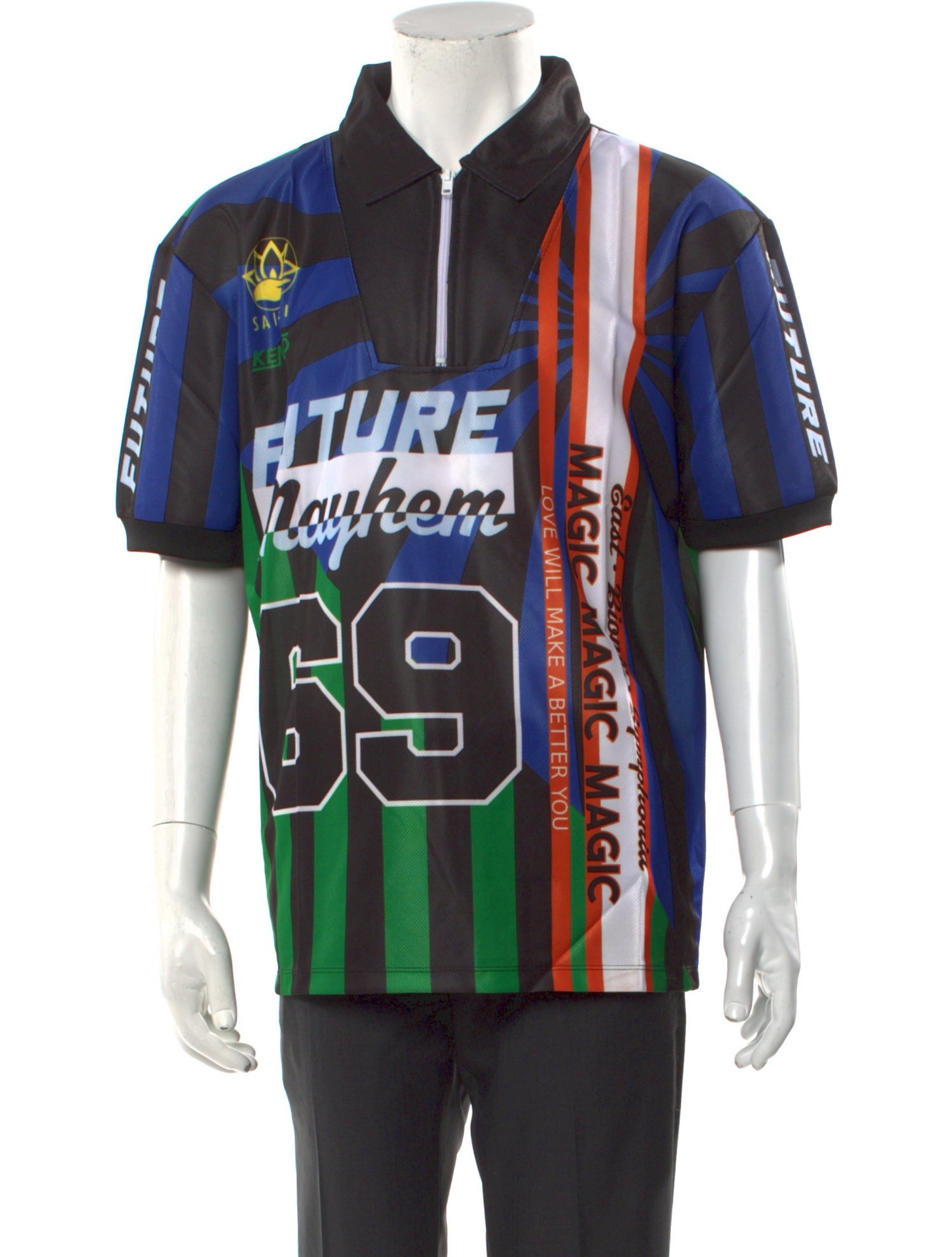 Kenzo Printed Collar Polo Shirt