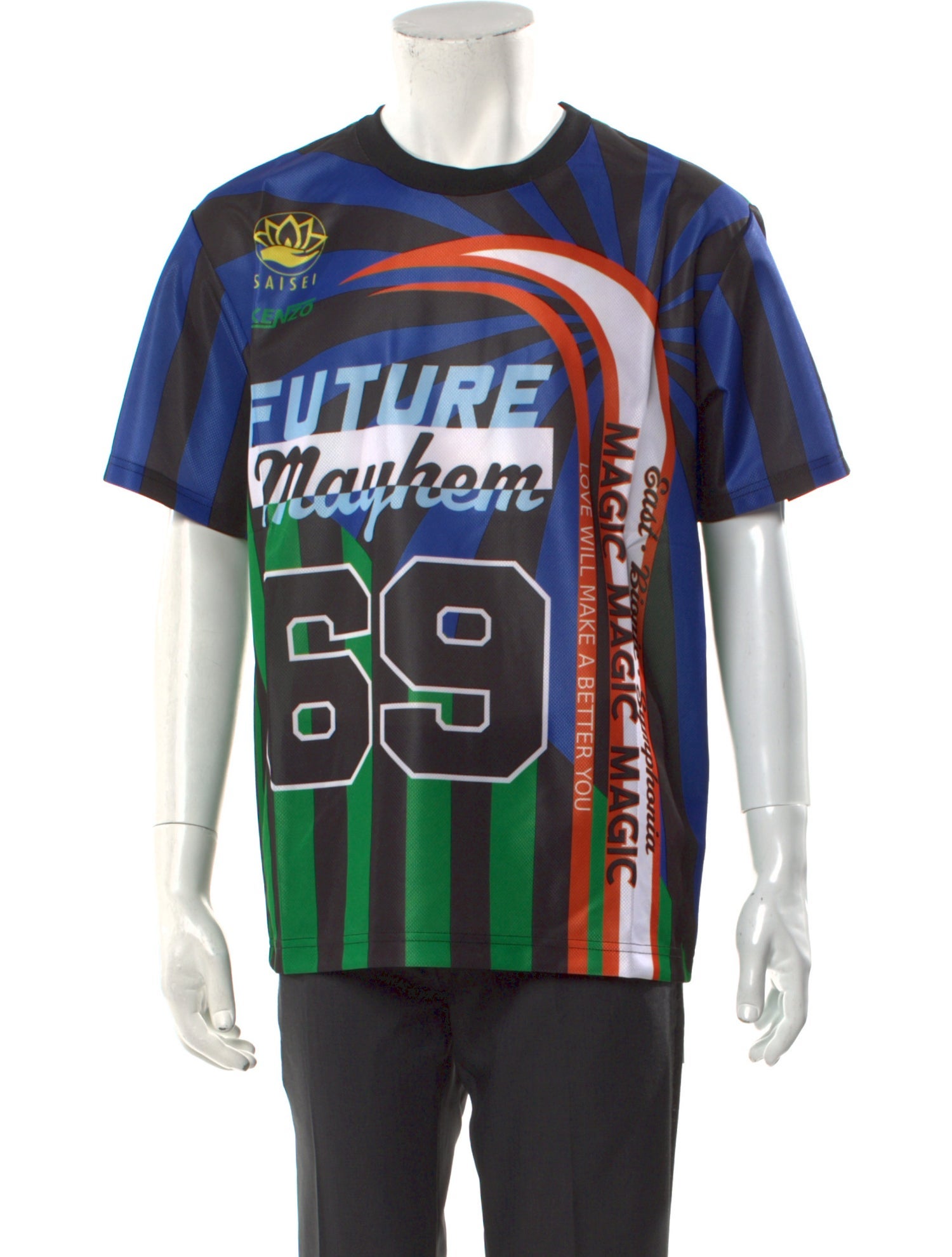 Kenzo Graphic Print Crew Neck T-Shirt w/ Tags