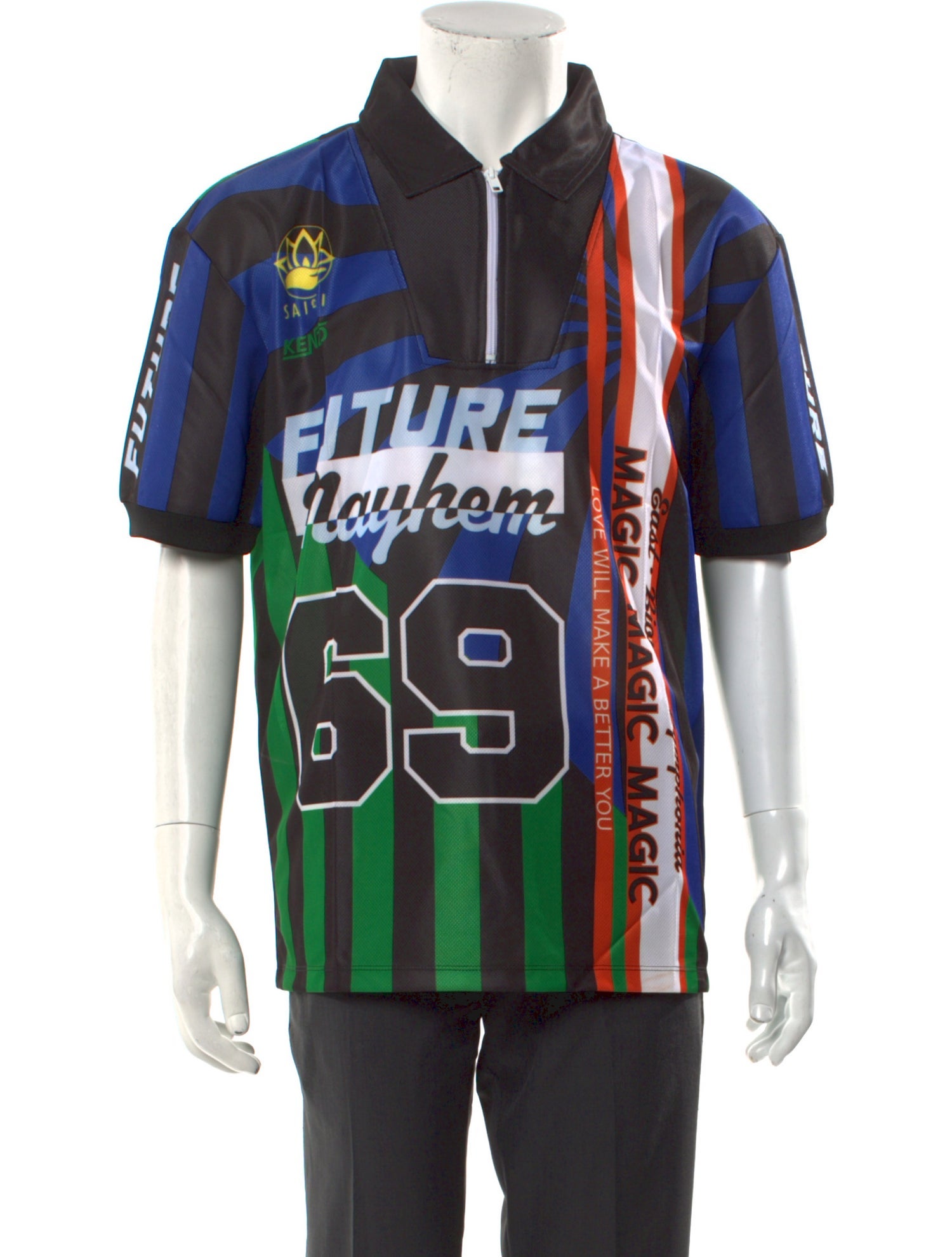 Kenzo Printed Collar Polo Shirt w/ Tags