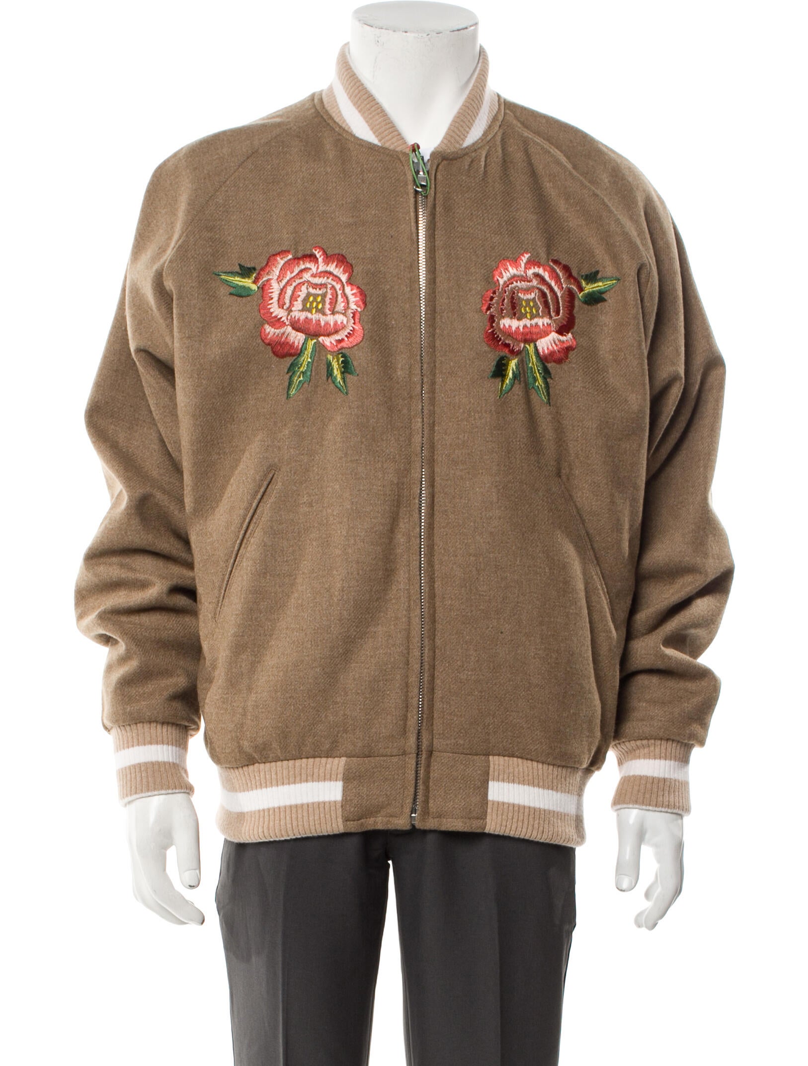 Kenzo Wool Printed Varsity Jacket w/ Tags