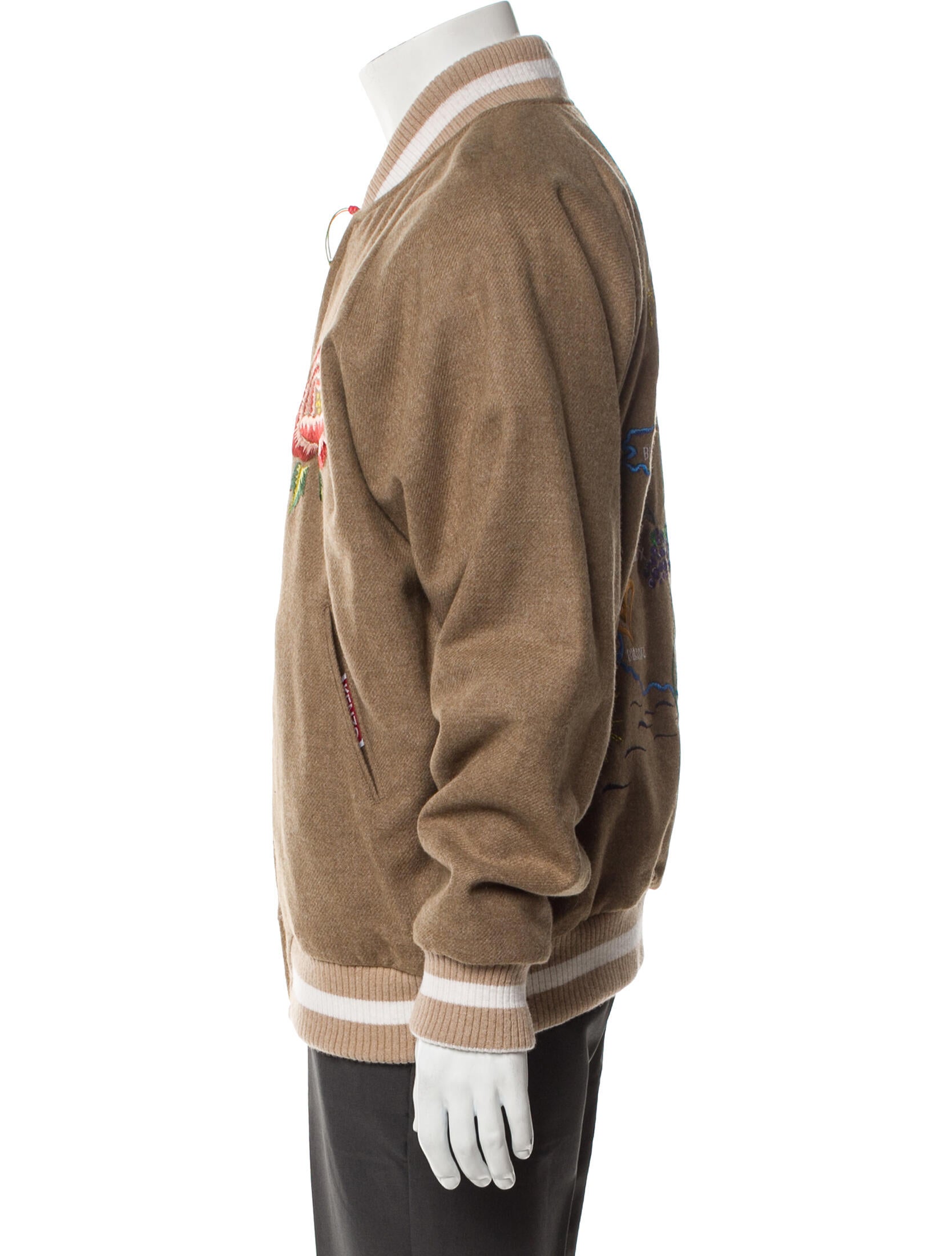 Kenzo Wool Printed Varsity Jacket w/ Tags