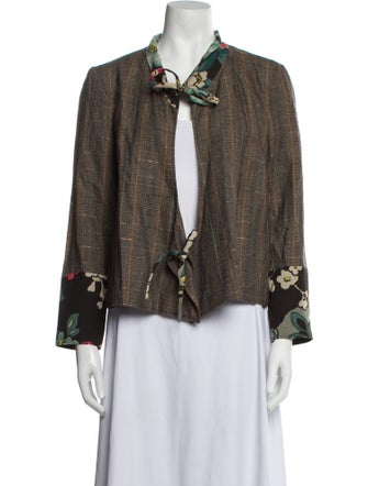 Kenzo Linen Tweed Pattern Evening Jacket