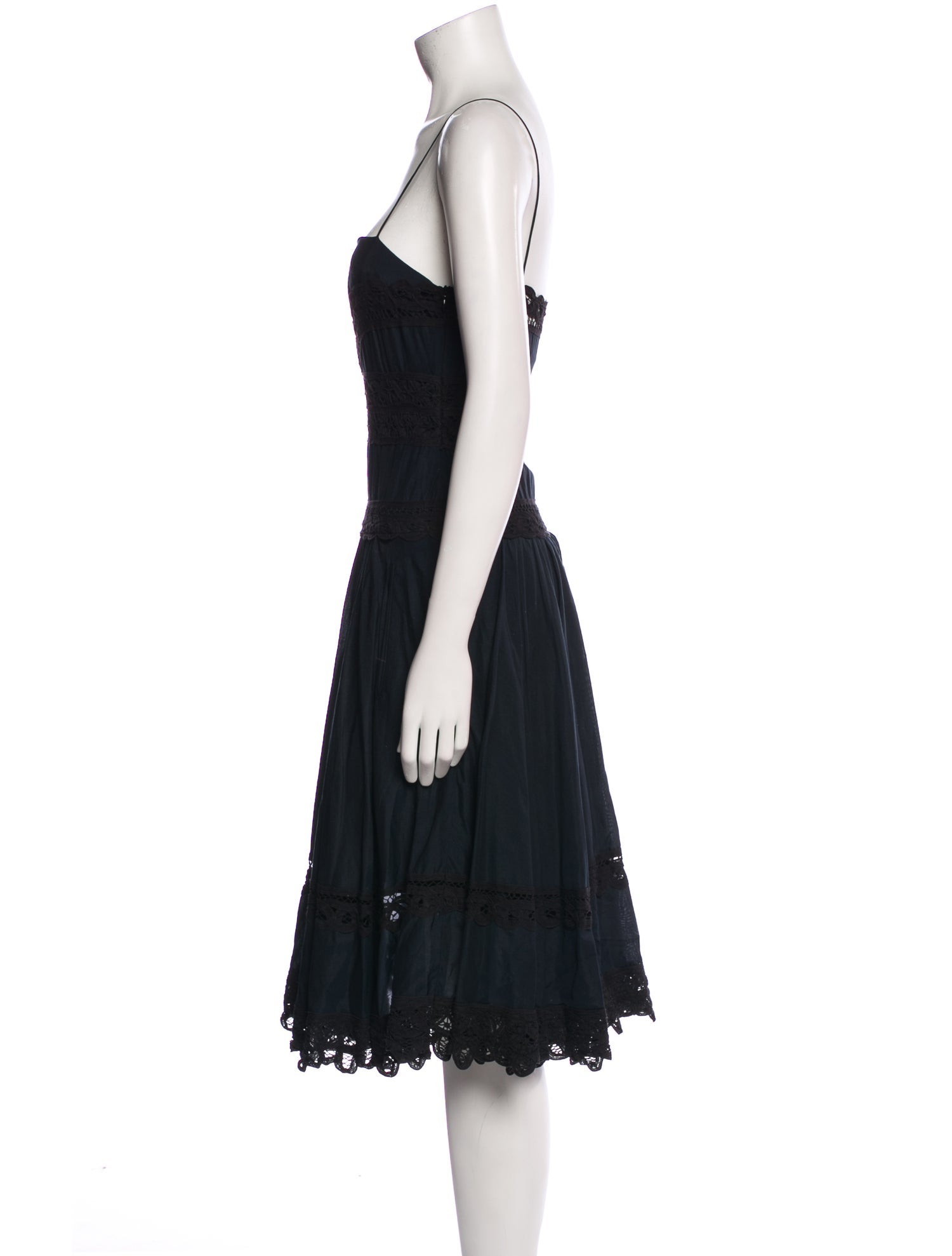 Kenzo Square Neckline Midi Length Dress