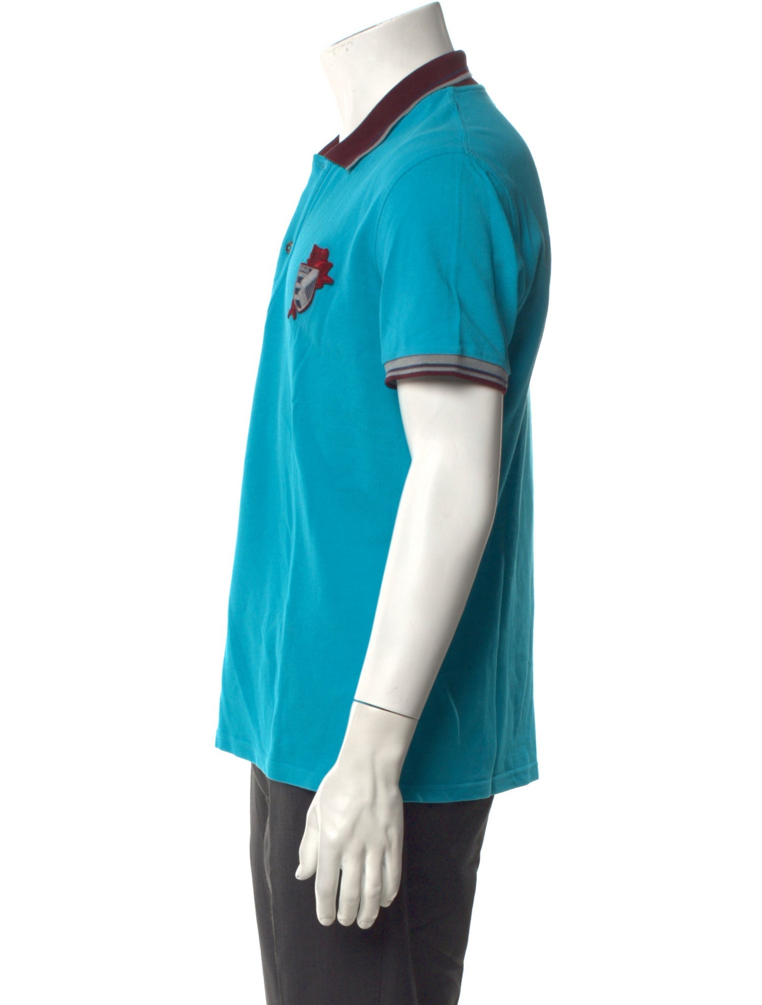 Kenzo Striped Collar Polo Shirt