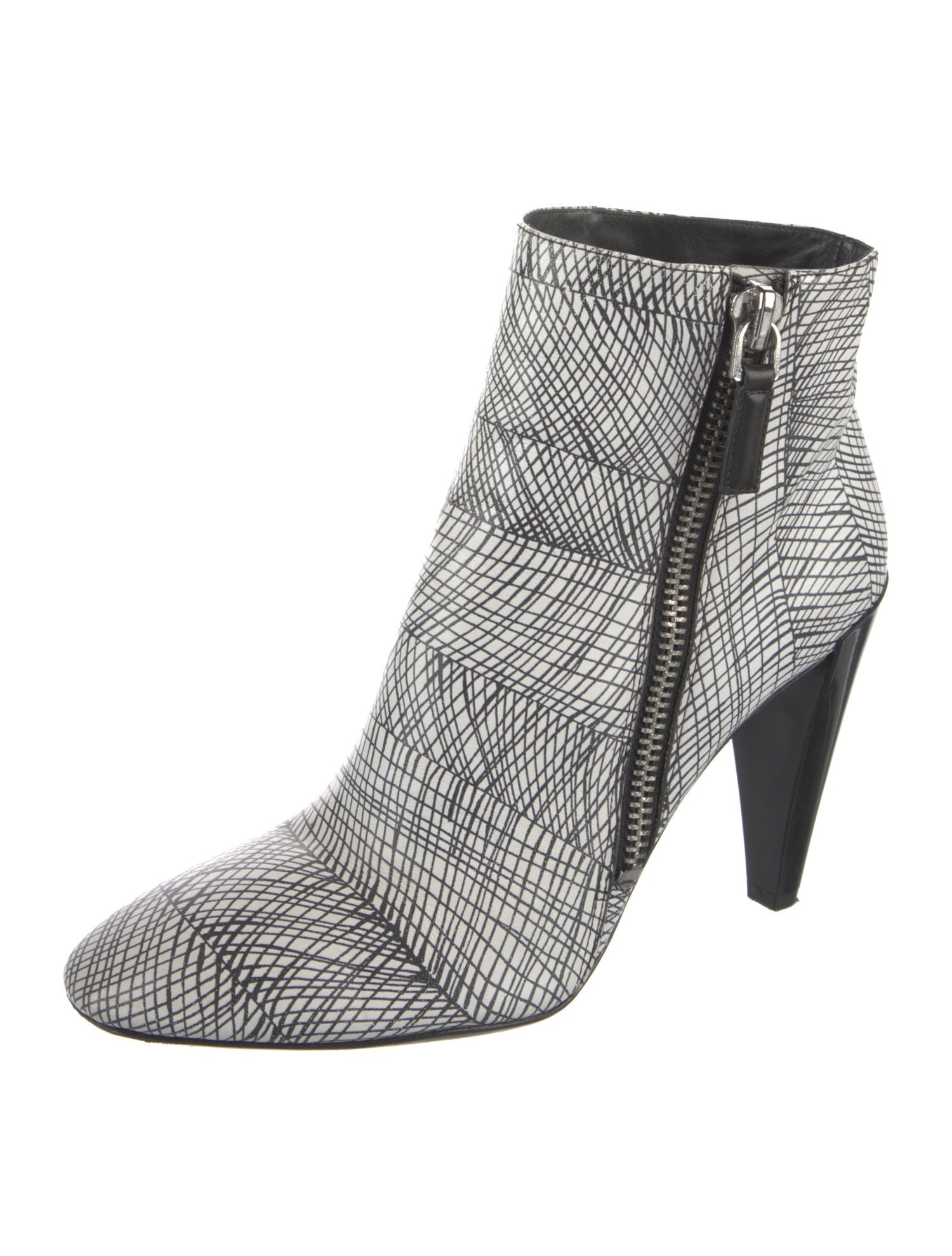 Kenzo Leather Animal Print Boots