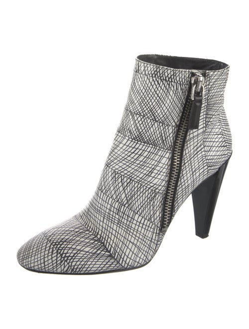 Kenzo Leather Animal Print Boots