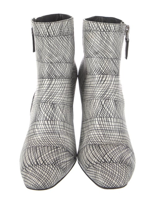 Kenzo Leather Animal Print Boots