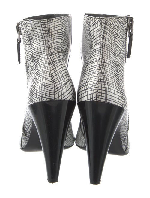 Kenzo Leather Animal Print Boots