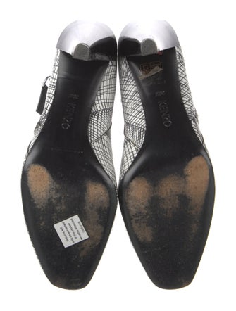 Kenzo Leather Animal Print Boots