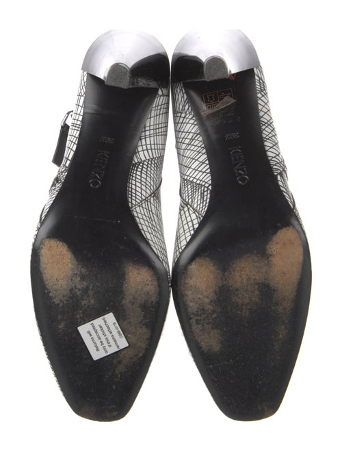 Kenzo Leather Animal Print Boots