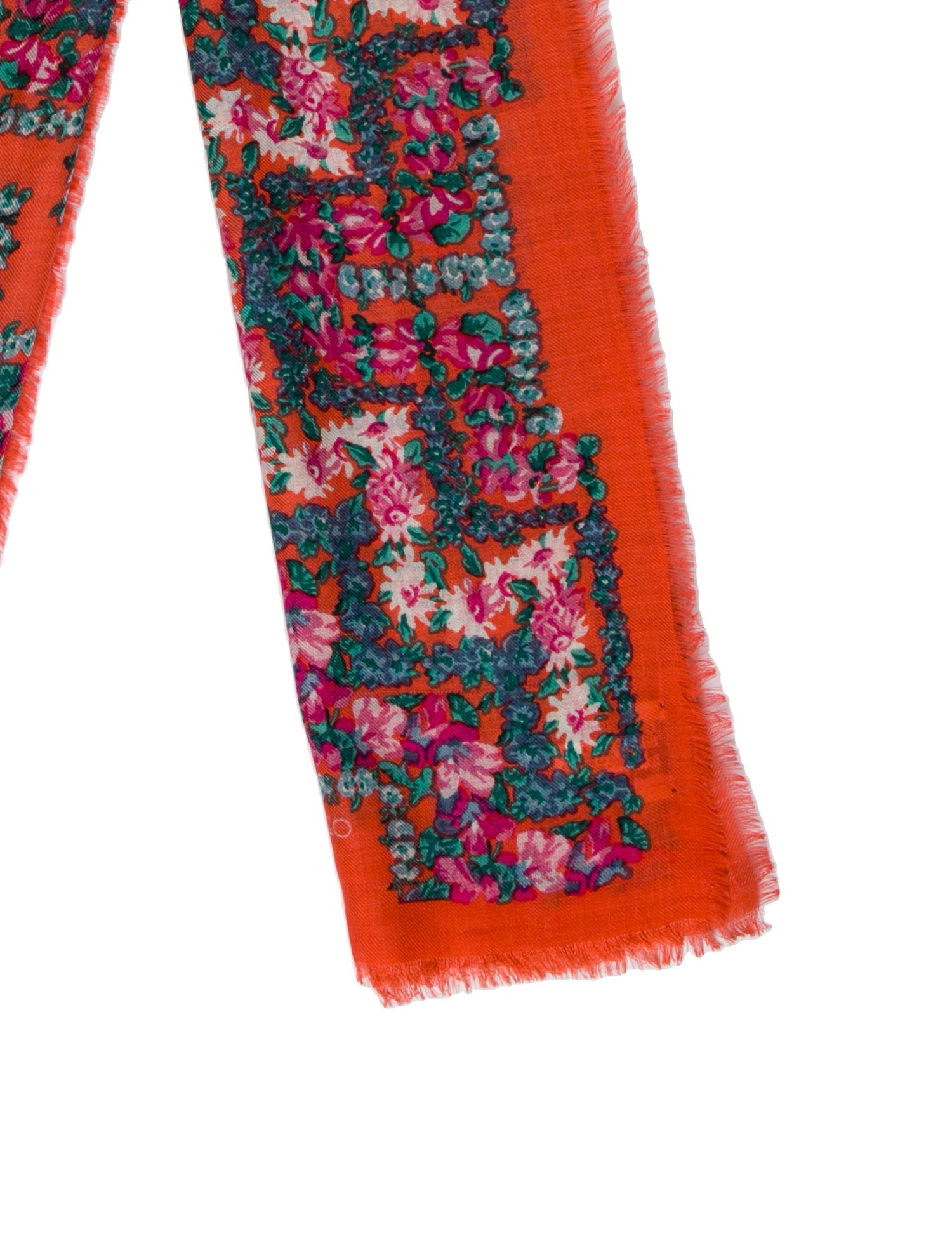 Kenzo Silk Floral Print Scarf