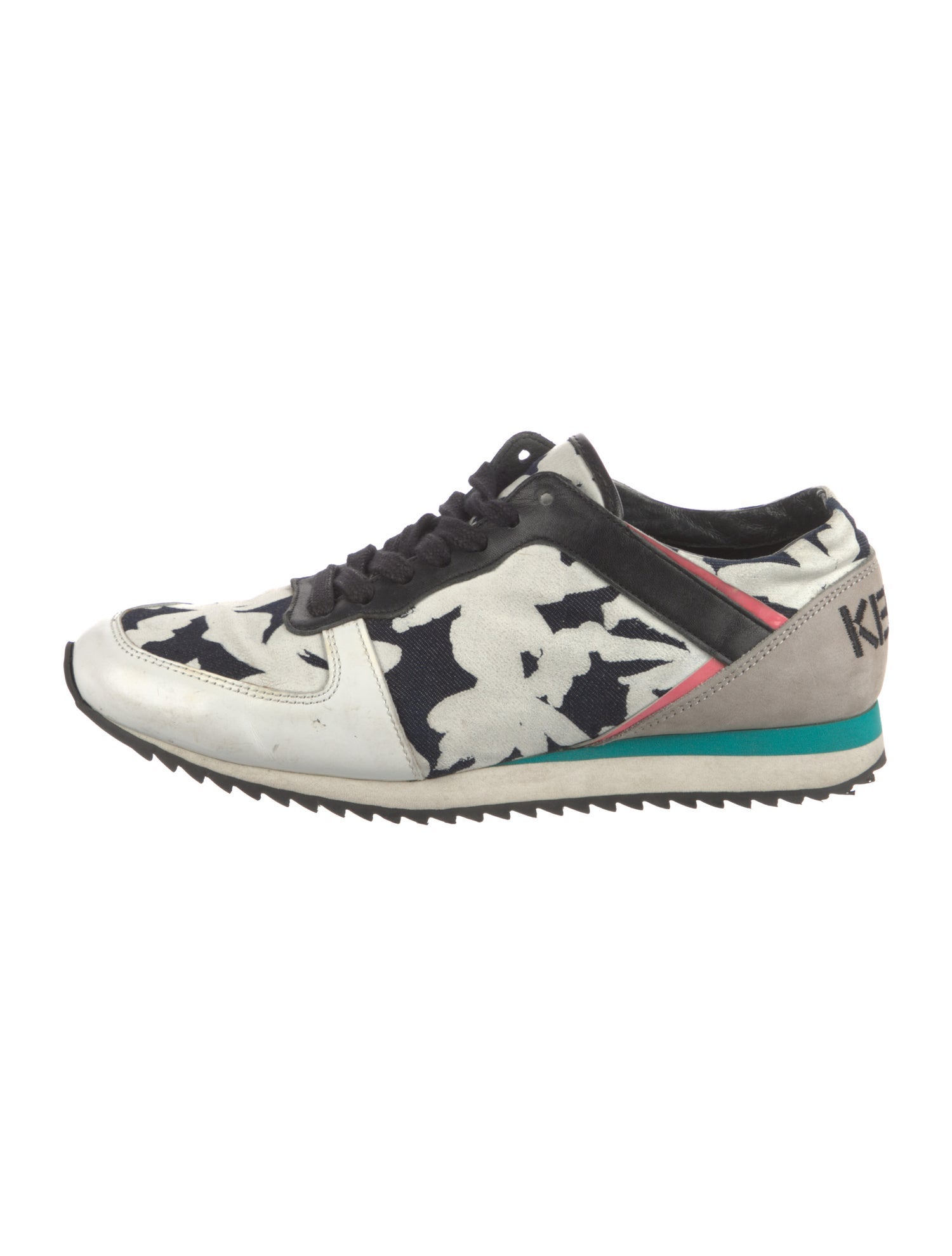 Kenzo Leather Printed Sneakers