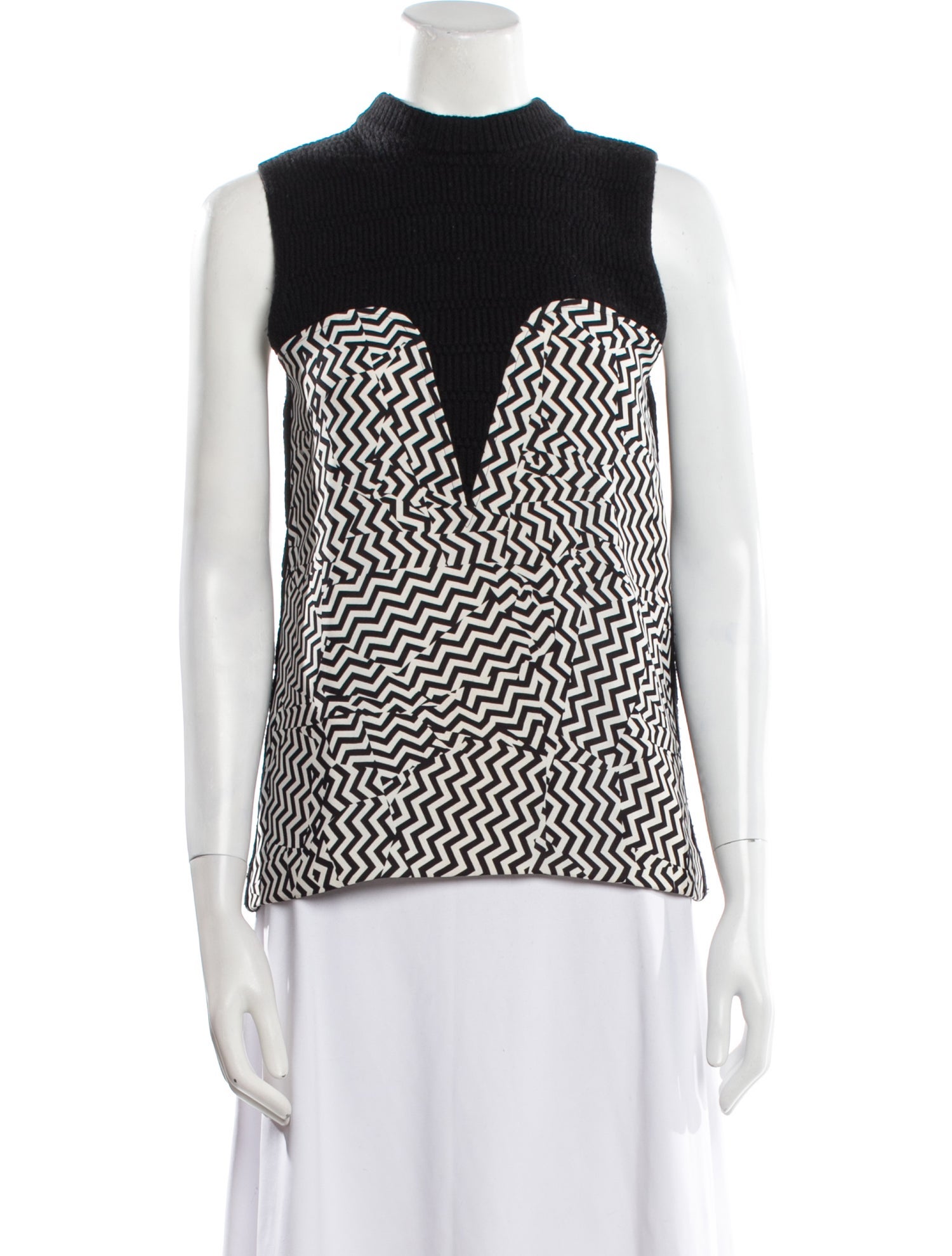 Kenzo Printed Mock Neck Sweater