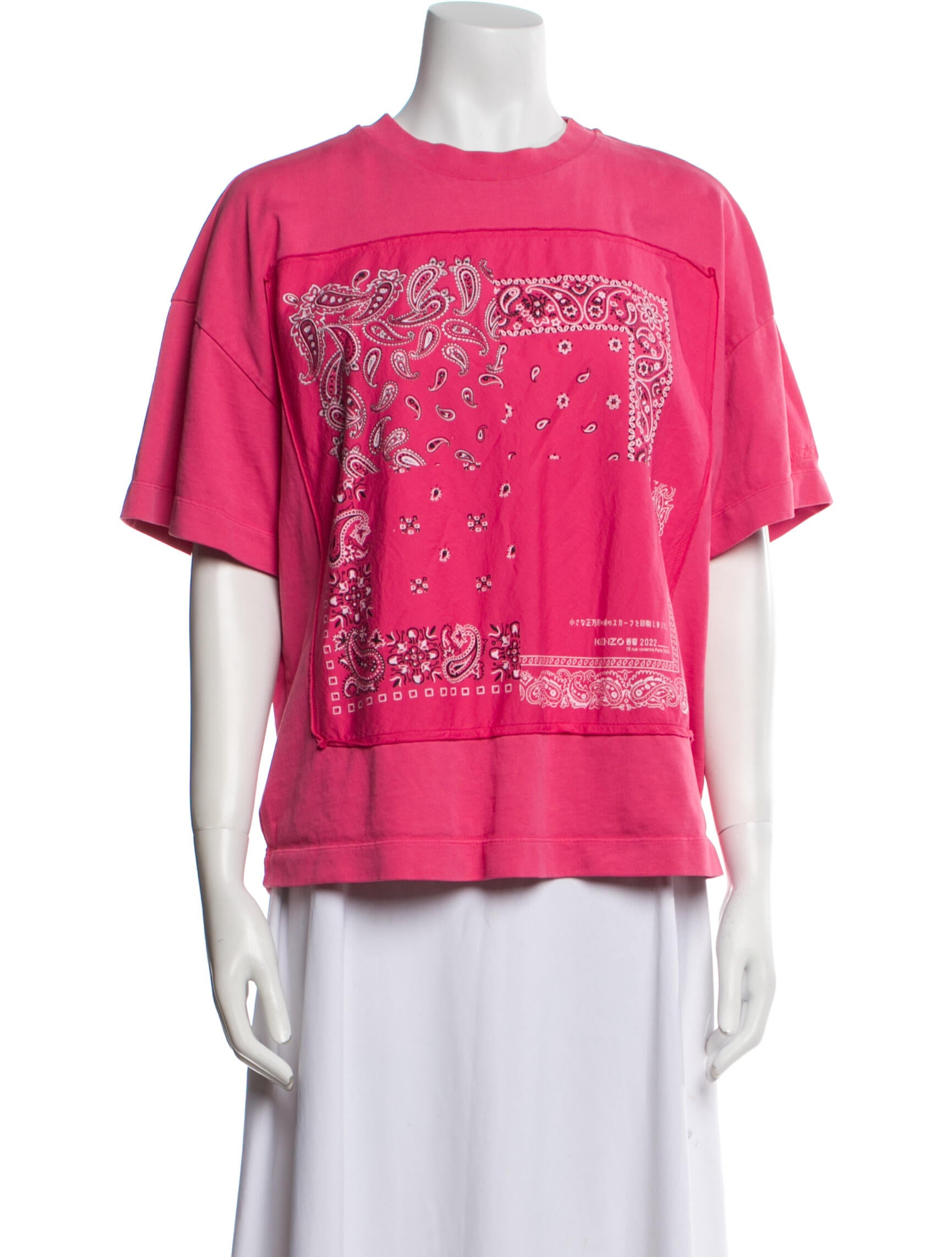 Kenzo Graphic Print Crew Neck T-Shirt