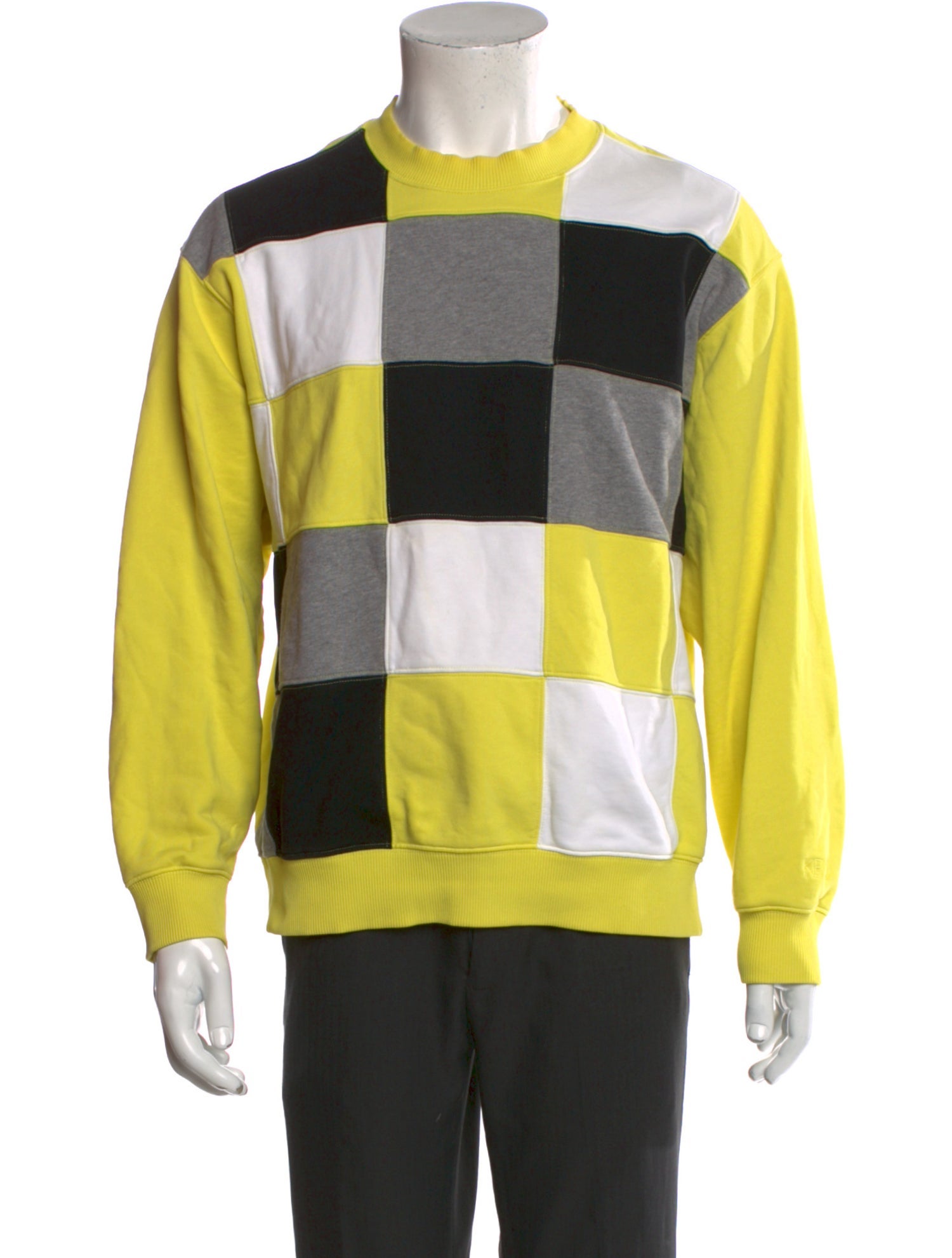 Kenzo Plaid Print Crew Neck Sweatshirt