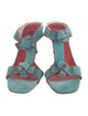 Kenzo Terry Cloth T-Strap Sandals
