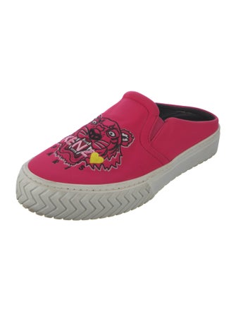 Kenzo Printed Embroidered Accent Mules