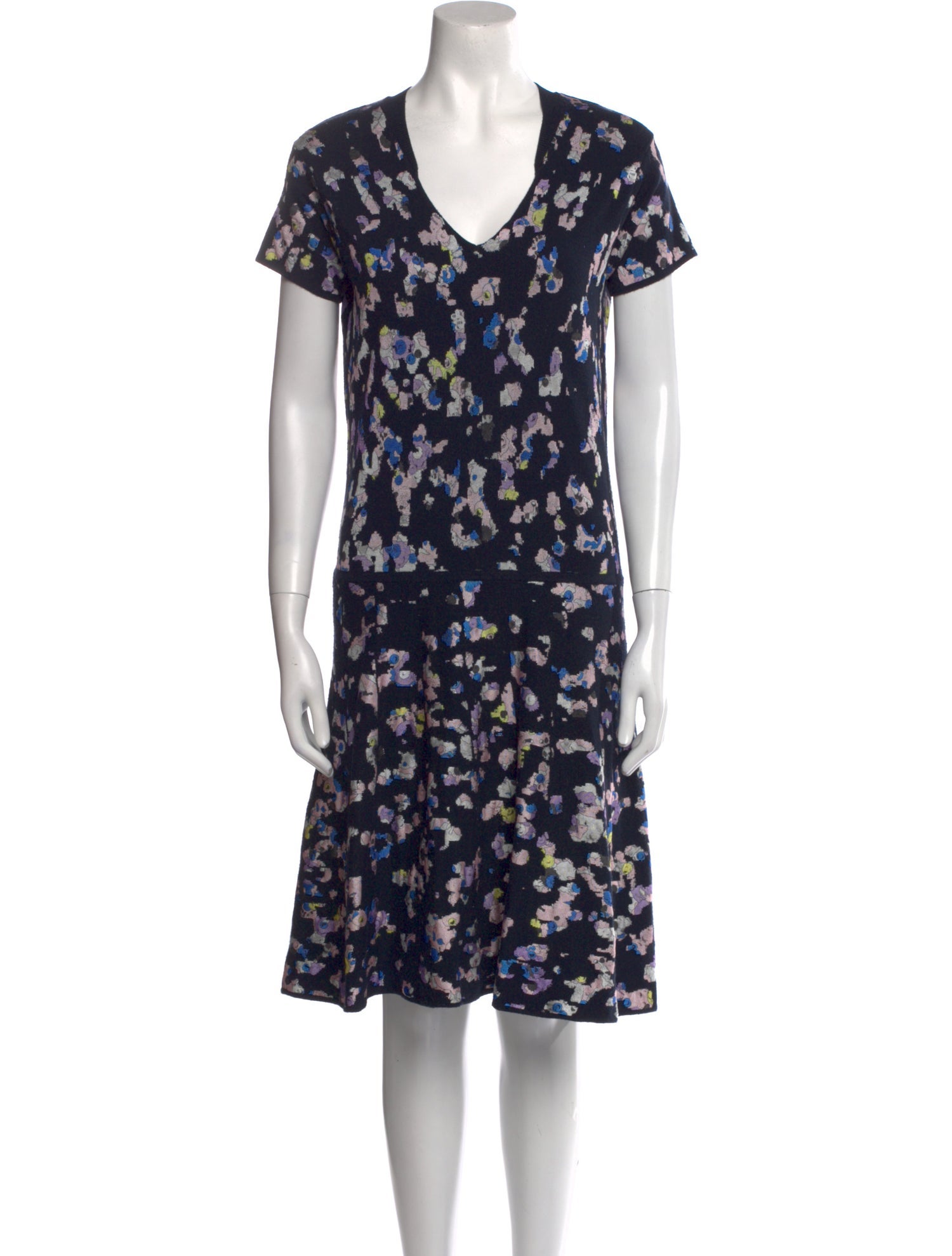 Kenzo Floral Print Knee-Length Dress