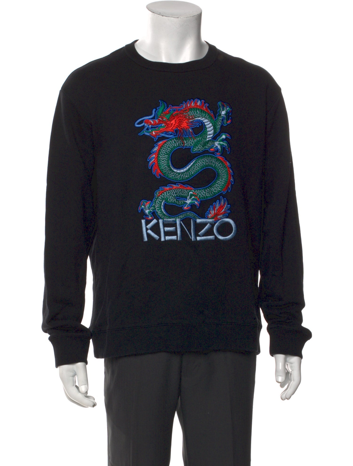 Kenzo Graphic Print Crew Neck Sweatshirt