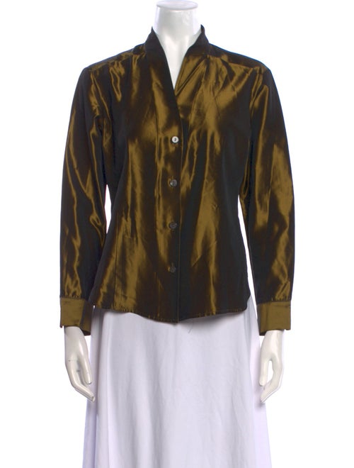 Kenzo Printed Long Sleeve Button-Up Top