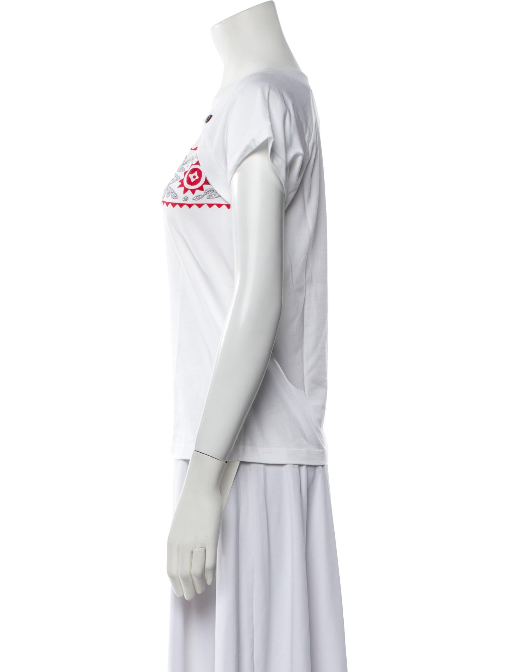 Kenzo Graphic Print V-Neck T-Shirt