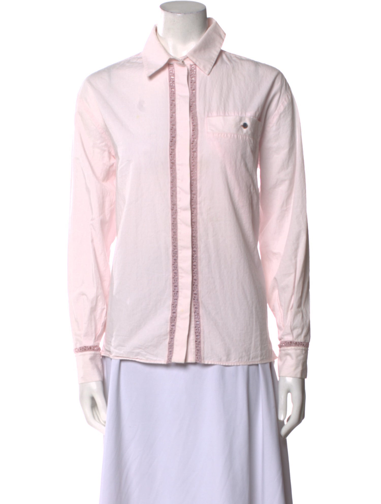 Kenzo Long Sleeve Button-Up Top