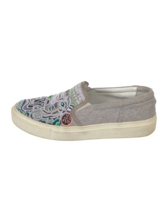 Kenzo Canvas Patterned Sneakers