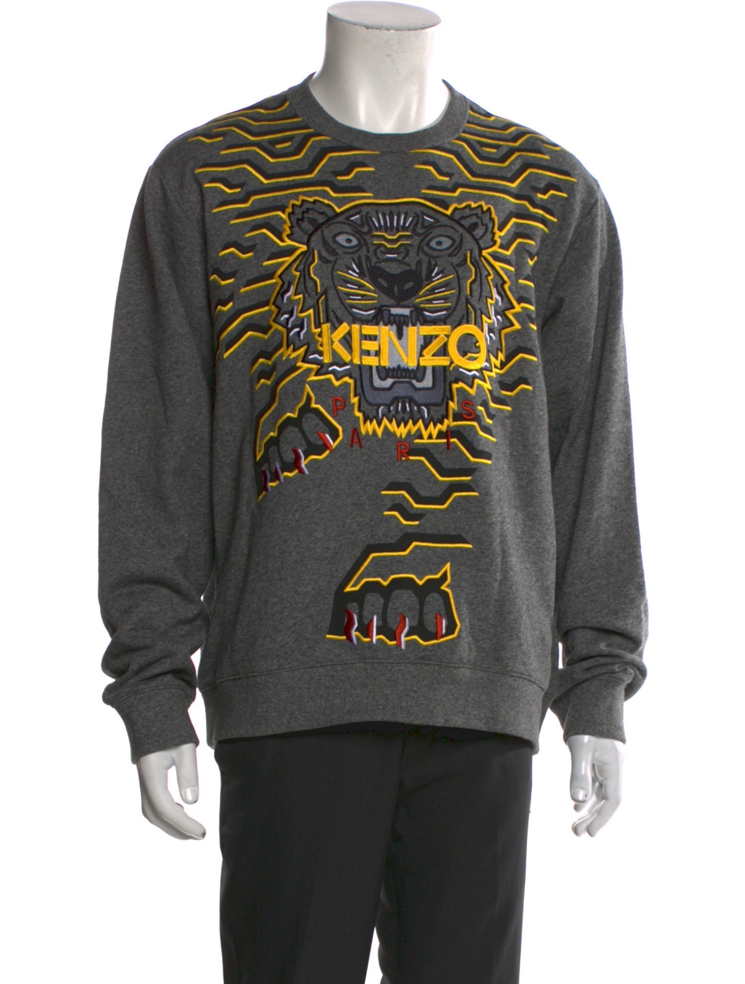 Kenzo Graphic Print Crew Neck Pullover
