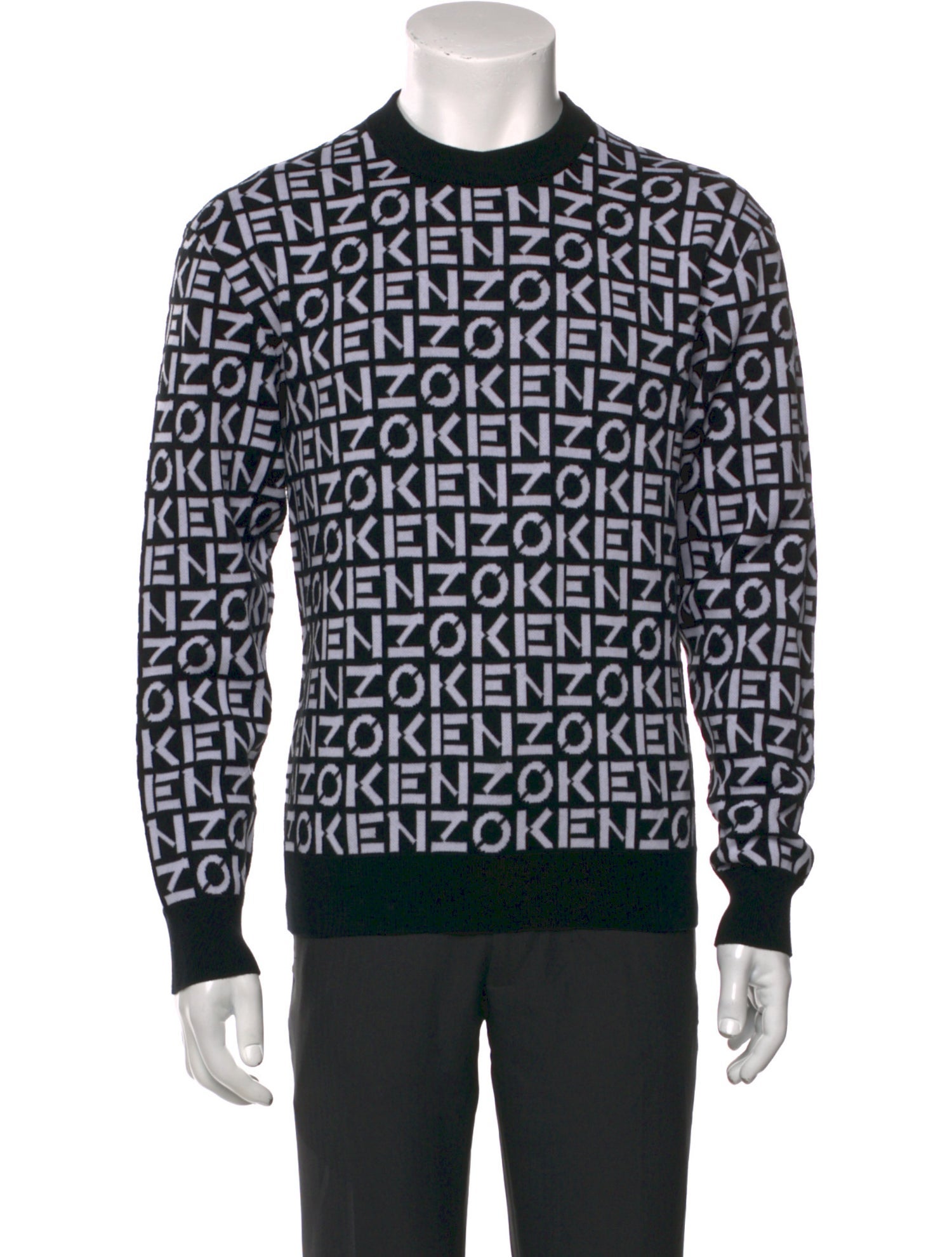 Kenzo Printed Crew Neck Pullover