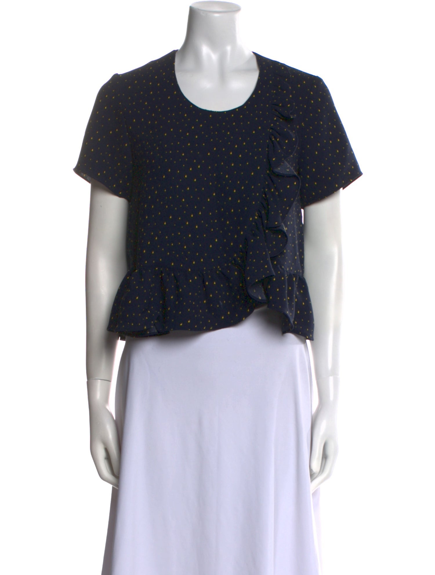 Kenzo Printed Scoop Neck Crop Top