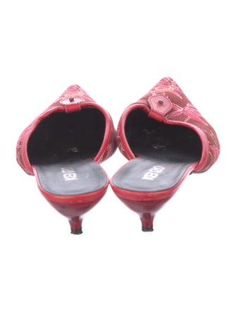 Kenzo Canvas Floral Print Mules