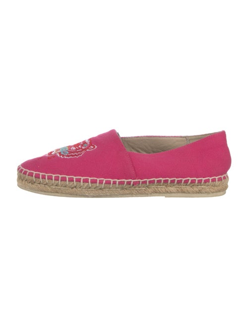 Kenzo Canvas Embroidered Accent Espadrilles