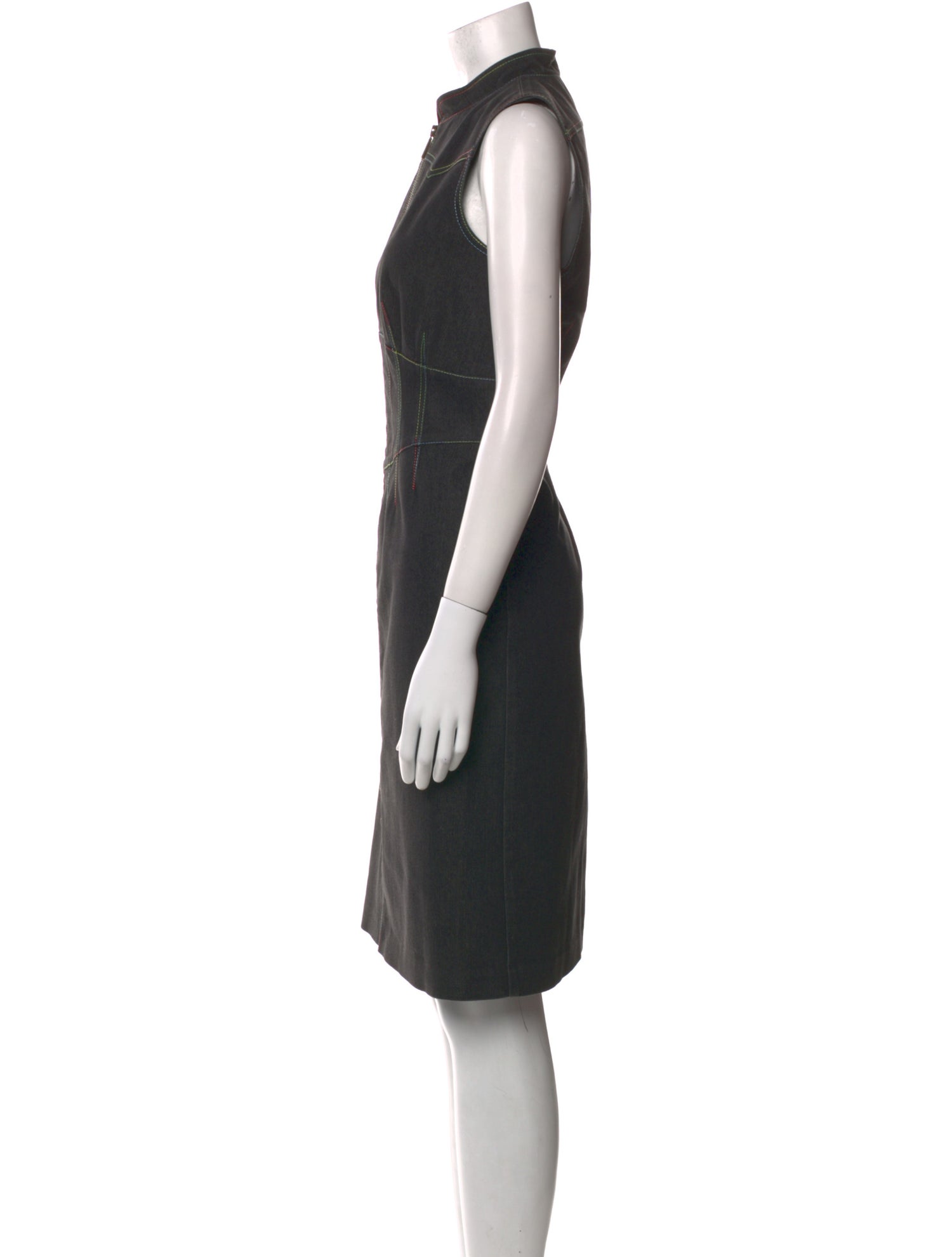 Kenzo Mock Neck Knee-Length Dress