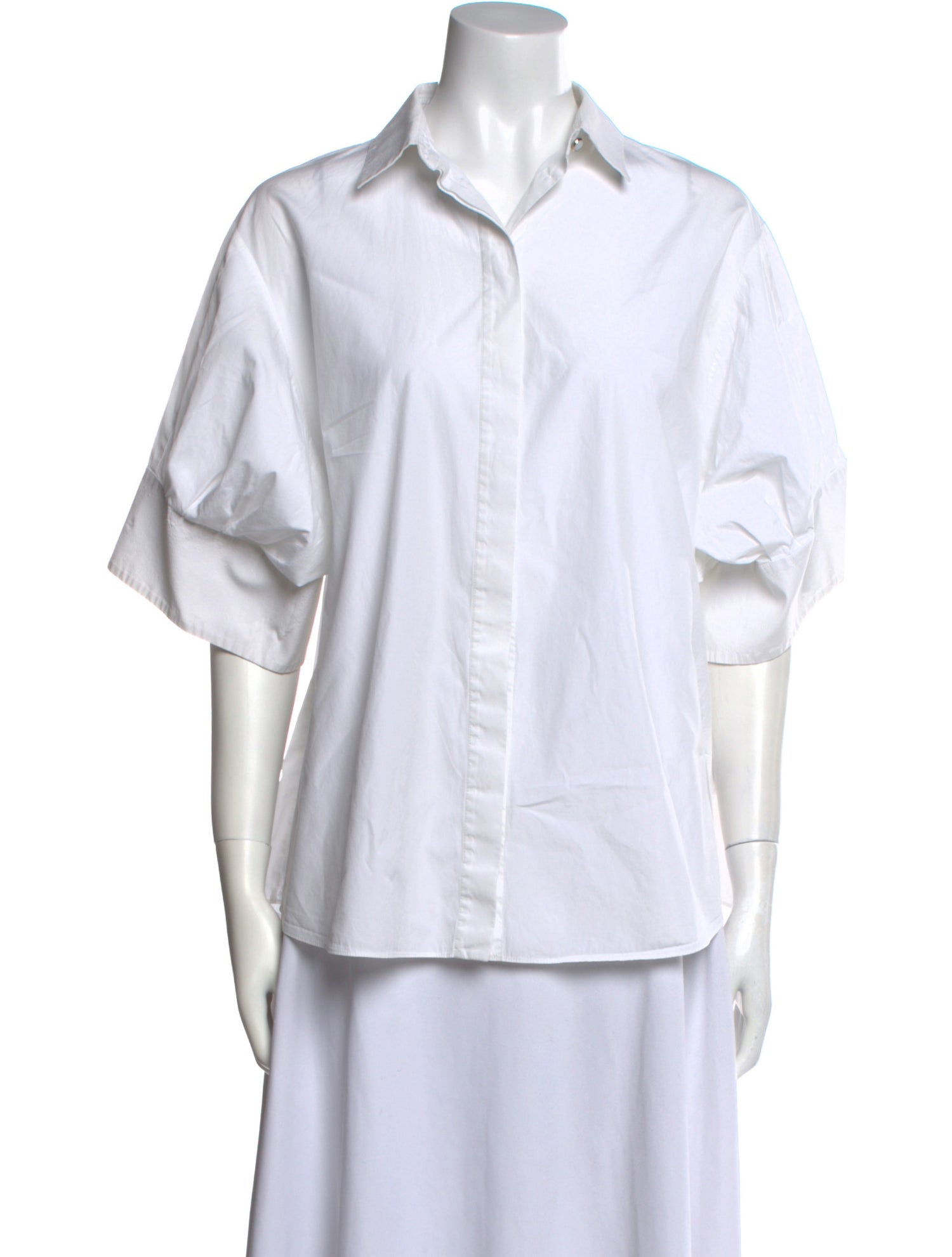 Kenzo Three-Quarter Sleeve Button-Up Top