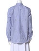 Kenzo Striped Long Sleeve Button-Up Top