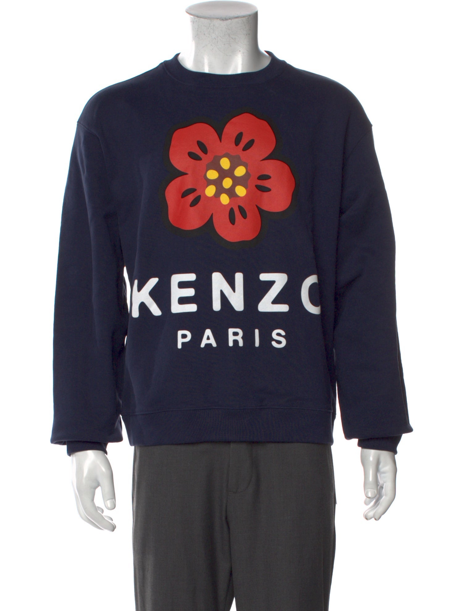 Kenzo Graphic Print Crew Neck Sweatshirt