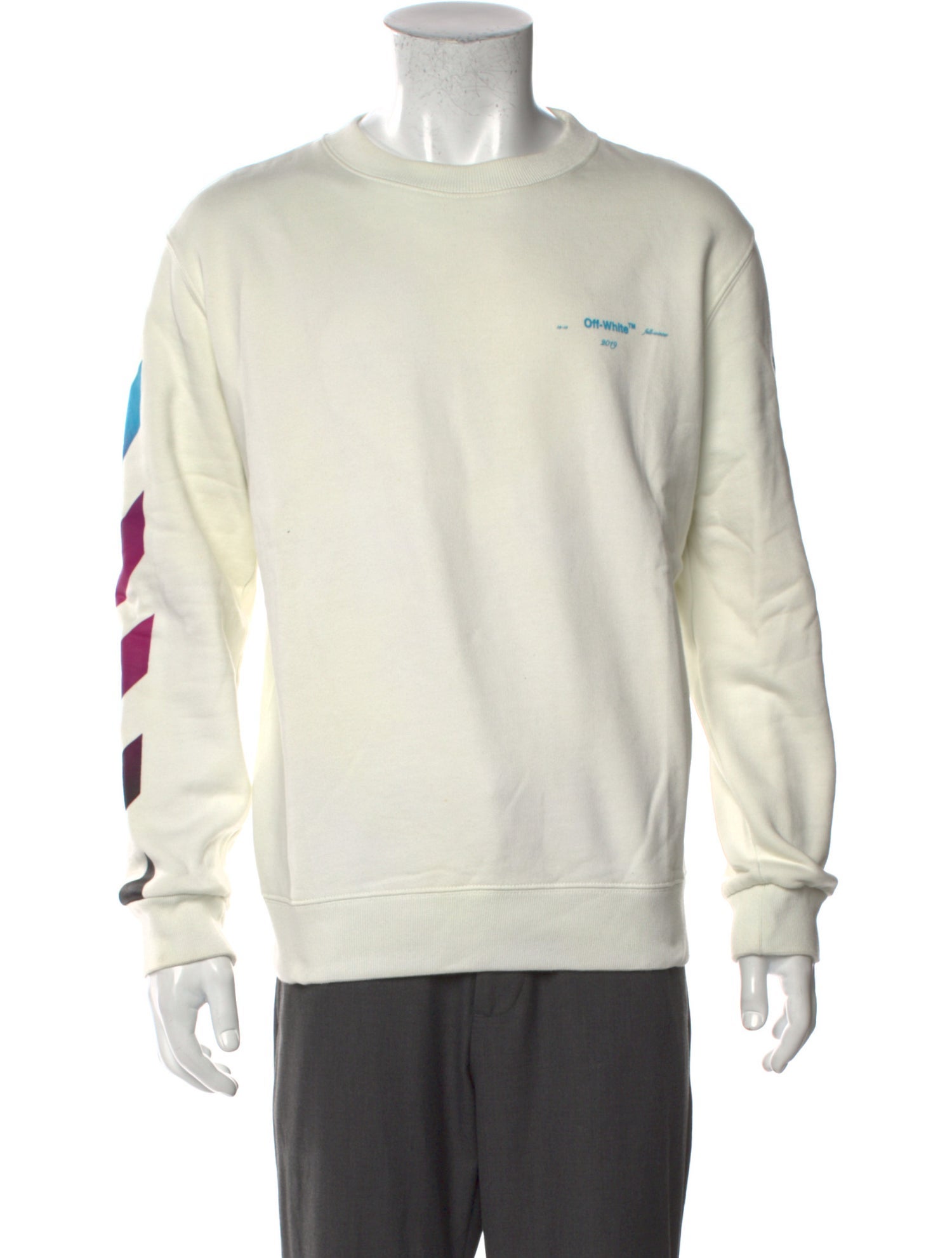 Off-White Graphic Print Crew Neck Sweatshirt