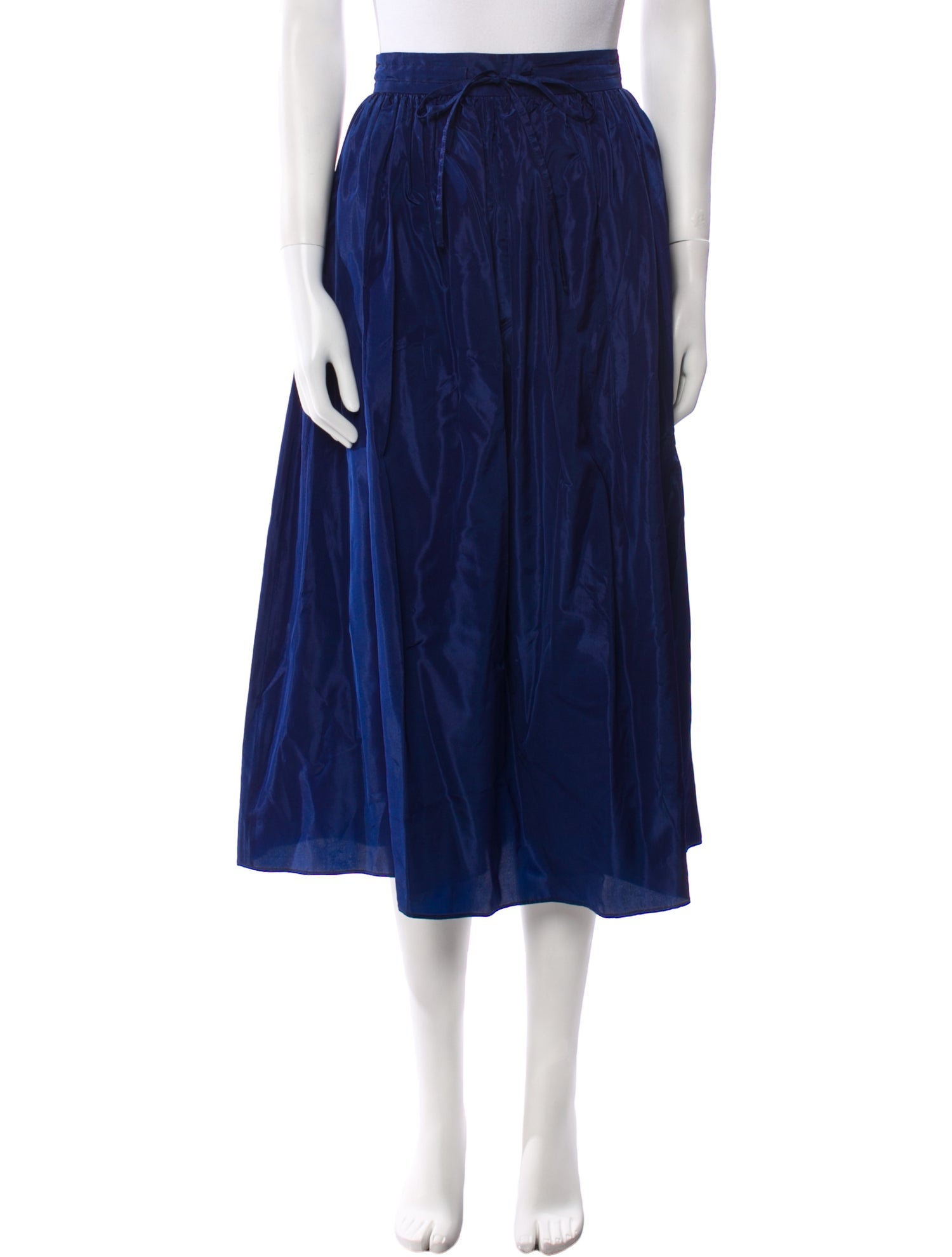 Kenzo Pleated Accents Midi Length Skirt