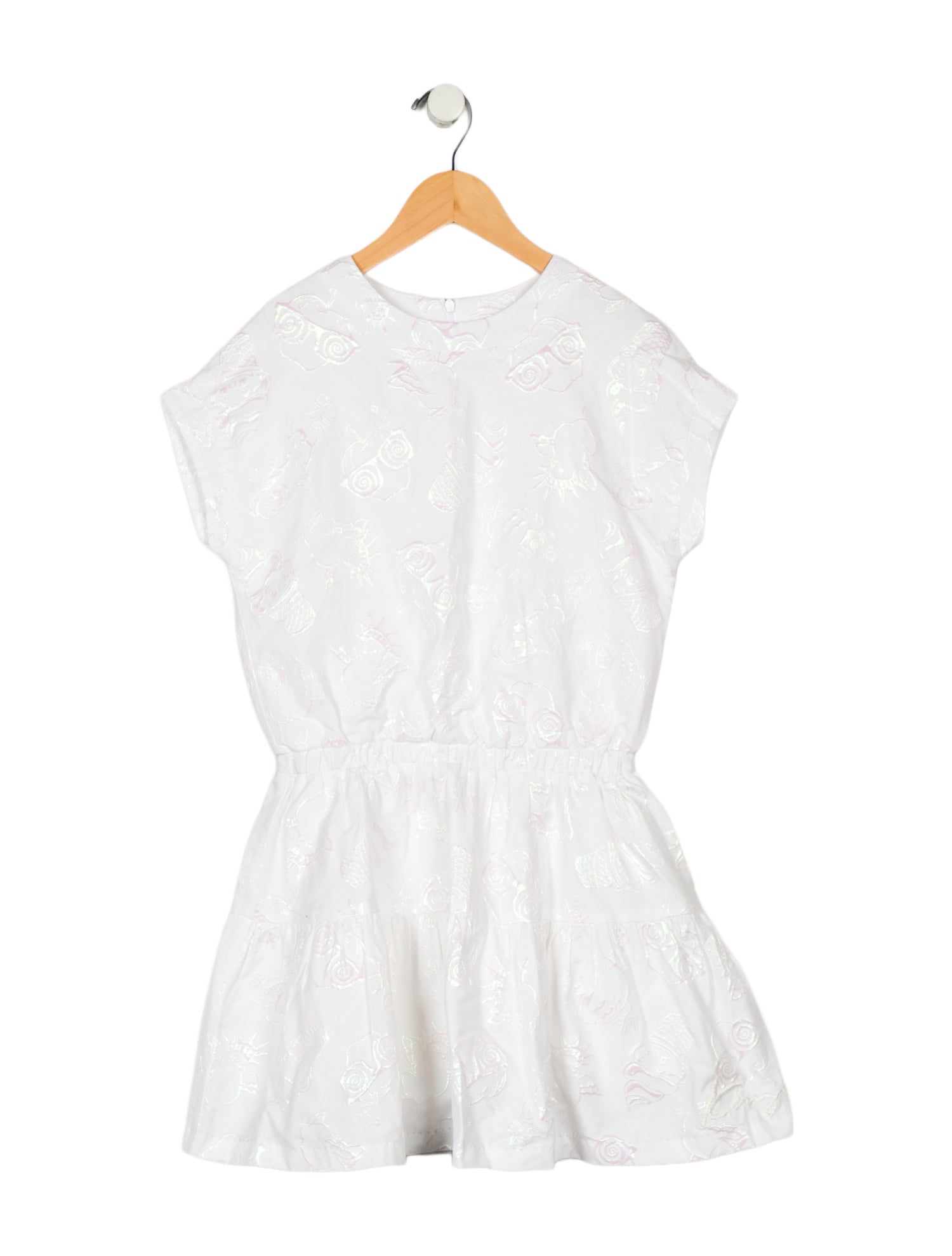Kenzo Girls' White Graphic Print Dress