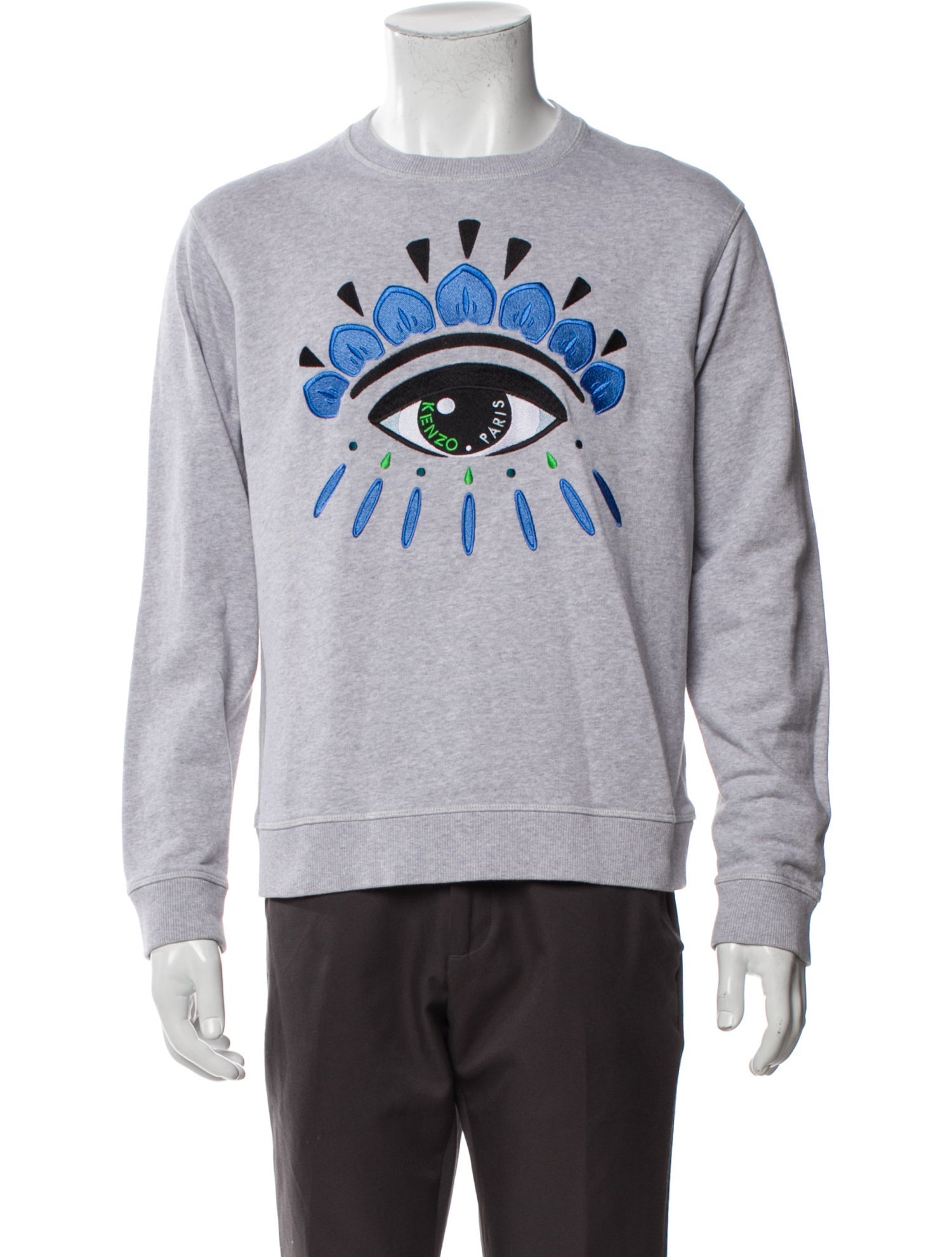 Kenzo Graphic Print Crew Neck Pullover