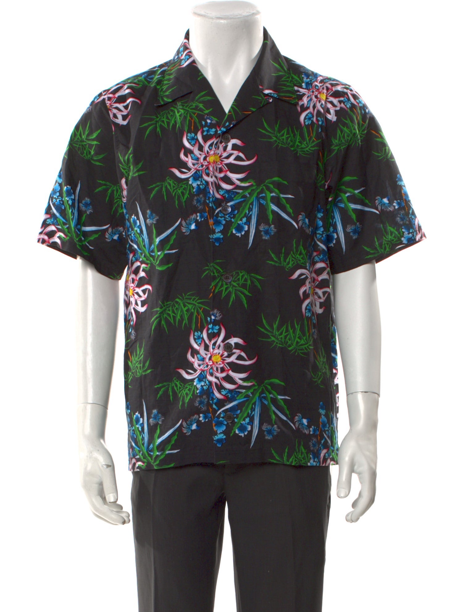 Kenzo Floral Print Short Sleeve Shirt