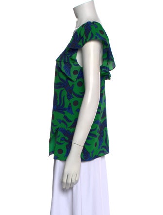 Kenzo Printed V-Neck Blouse