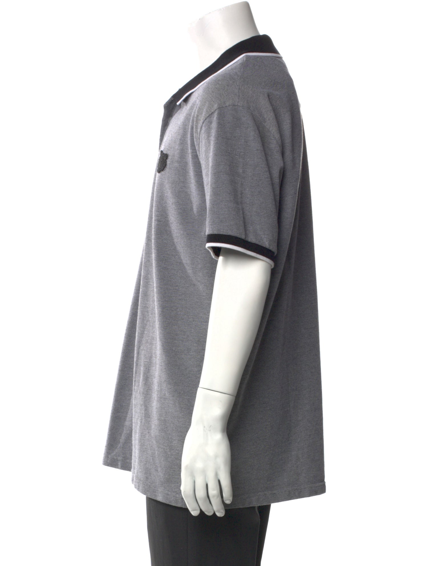 Kenzo Colorblock Pattern Collar Polo Shirt w/ Tags