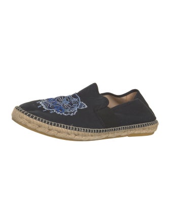 Kenzo Canvas Whipstitch Trim Espadrilles