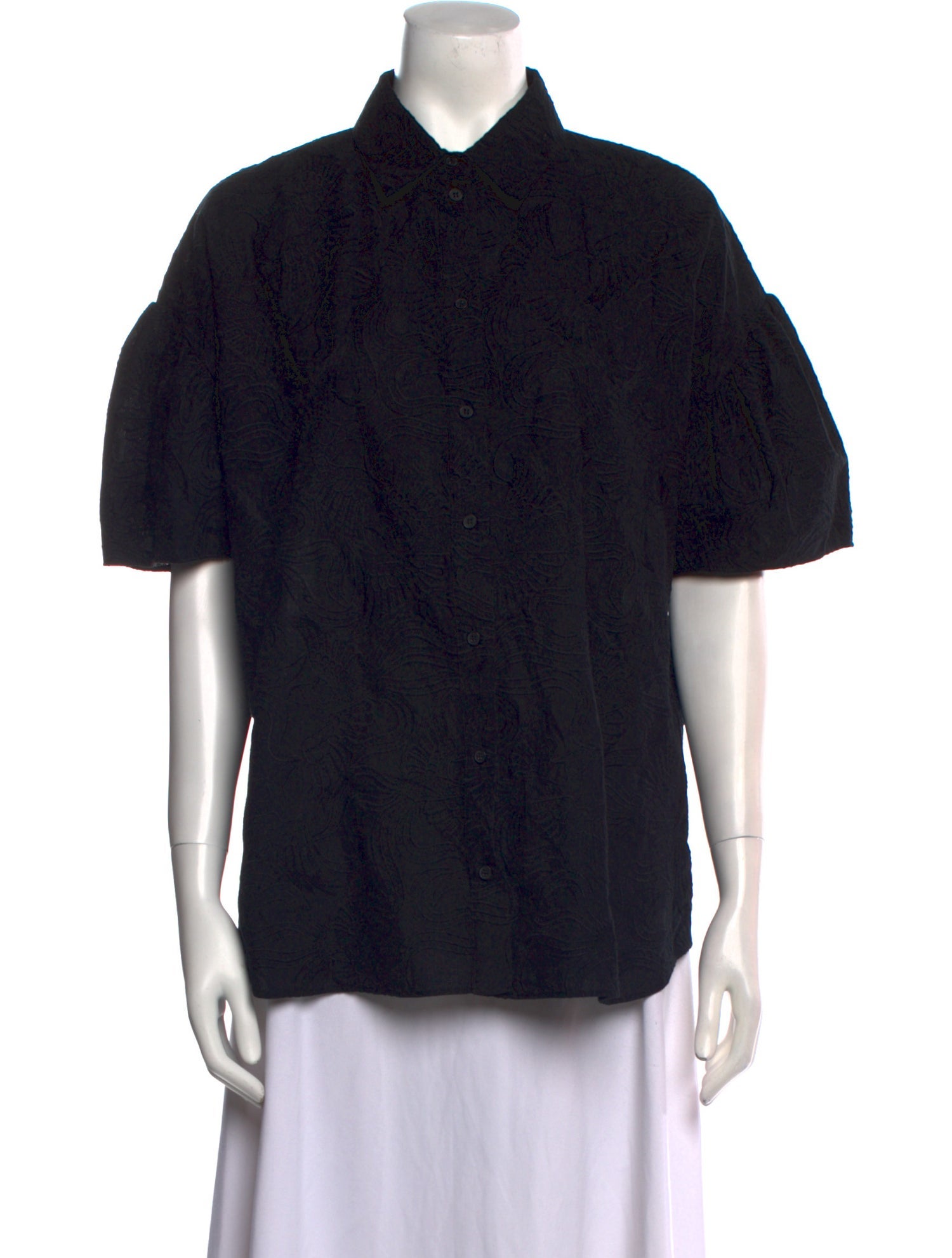 Kenzo Short Sleeve Button-Up Top