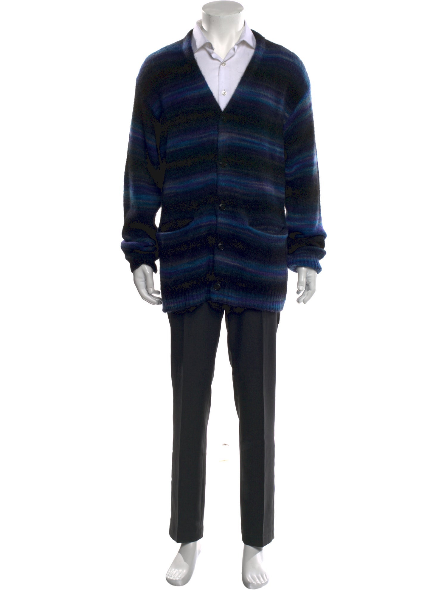 Kenzo Striped V-Neck Cardigan w/ Tags