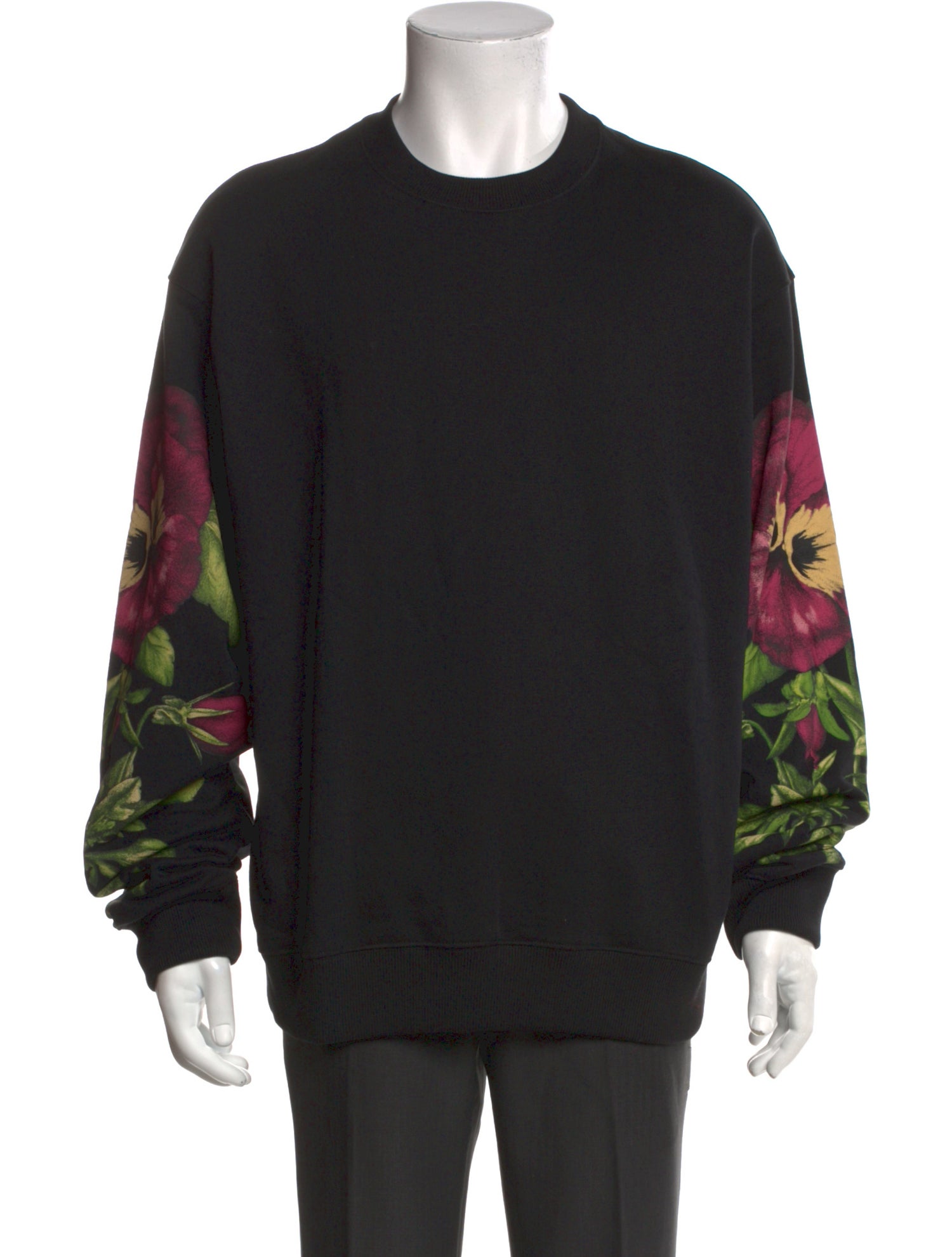 Kenzo Floral Print Crew Neck Sweatshirt