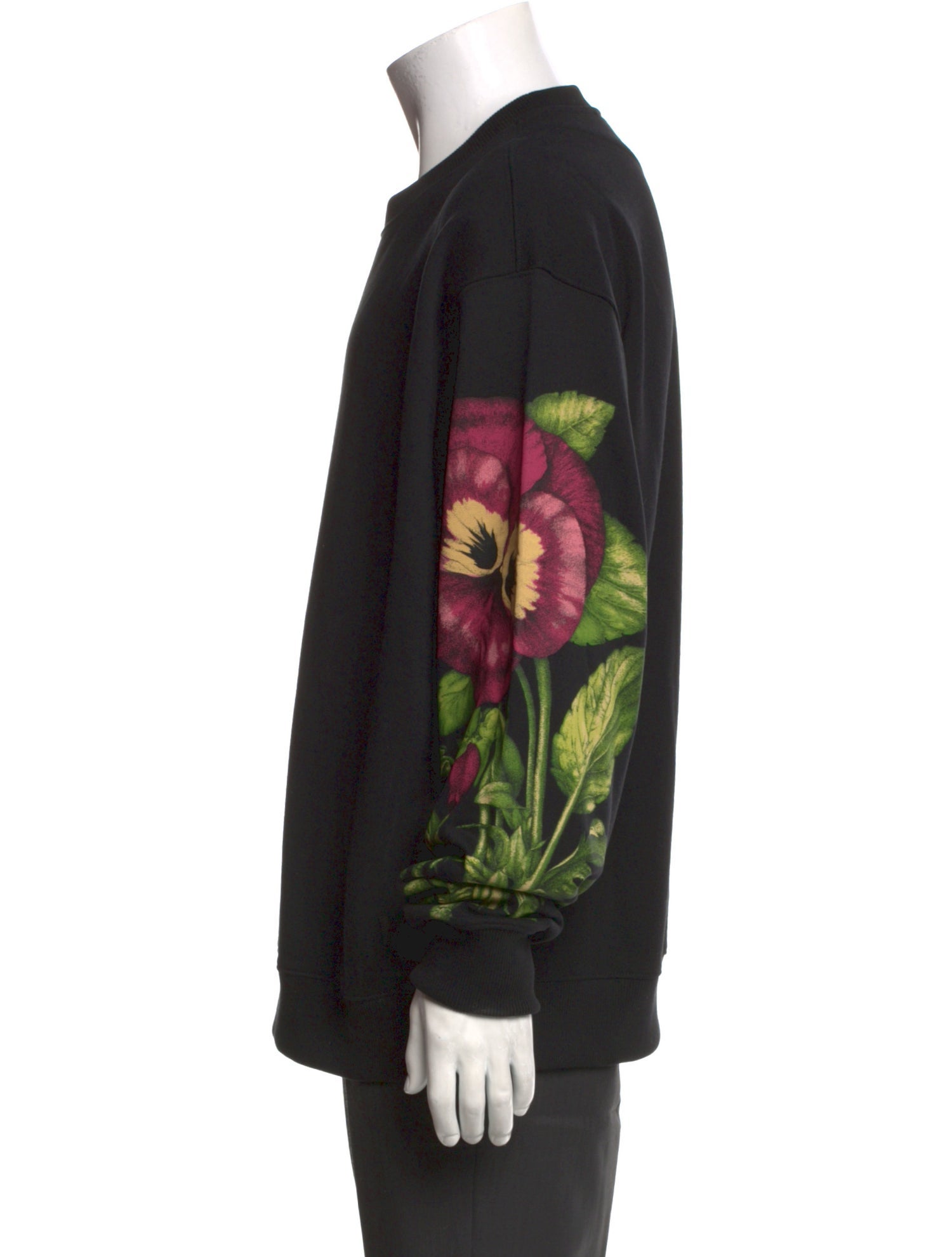 Kenzo Floral Print Crew Neck Sweatshirt